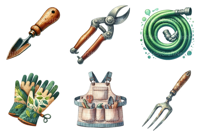 Gardening Tools Clipart - CraftNest - Digital Crafting and Art