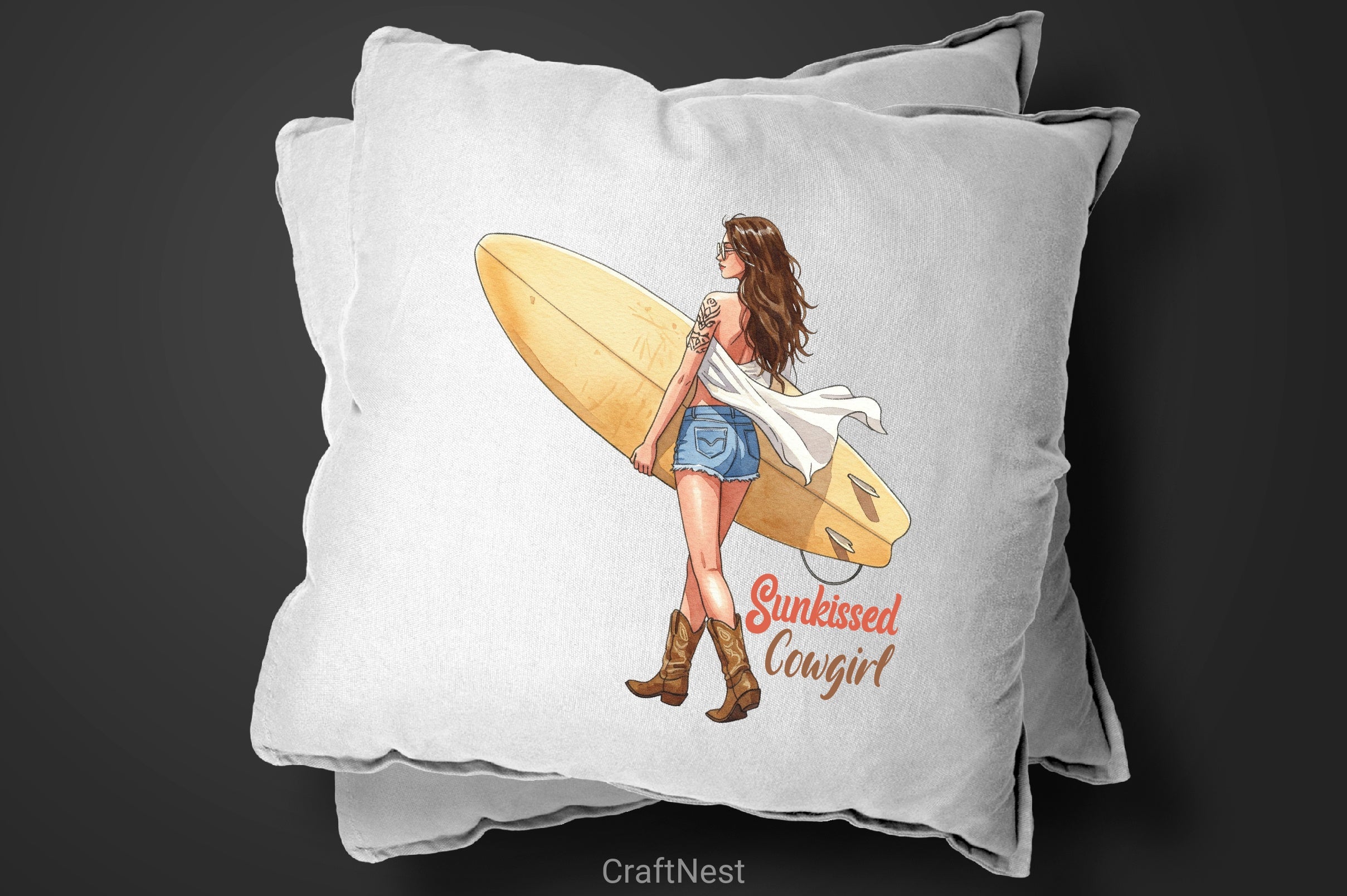 Western Summer Cowgirl Clipart Bundle - CraftNest - Digital Crafting and Art