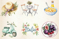 Antique Italian Summer Clipart Bundle 2 - CraftNest - Digital Crafting and Art