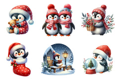 Christmas Penguins Clipart Bundle - CraftNest - Digital Crafting and Art