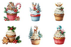 Christmas Cupcakes & Sweets Clipart Bundle - CraftNest - Digital Crafting and Art