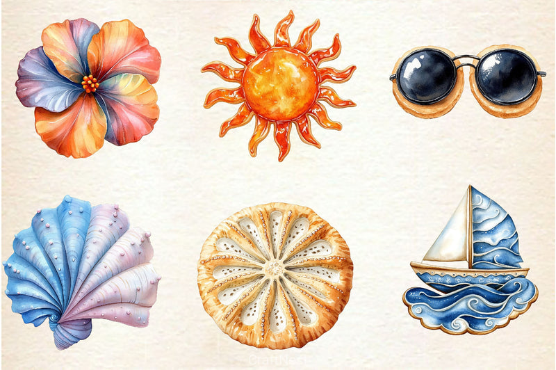 Summer Cookies Clipart Bundle 2 - CraftNest - Digital Crafting and Art