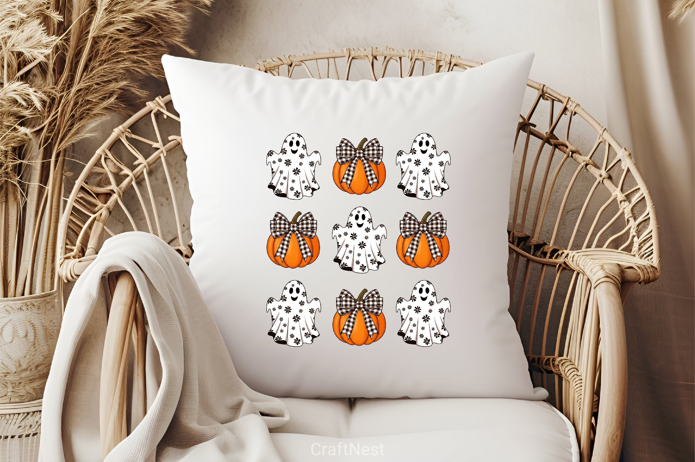 Pumpkins & Ghosts Clipart Bundle - CraftNest - Digital Crafting and Art