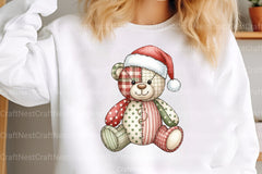 Patchwork Teddy Bear Clipart Bundle - CraftNest - Digital Crafting and Art