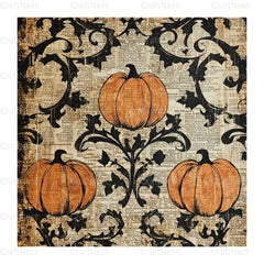 Halloween Damask Clipart Bundle - CraftNest - Digital Crafting and Art