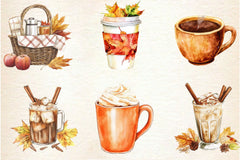 Cozy Autumn Coffee Clipart Bundle 2 - CraftNest - Digital Crafting and Art