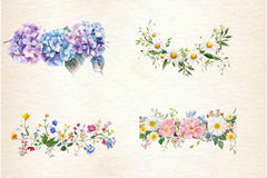 Flower Garland Clipart Bundle - CraftNest - Digital Crafting and Art