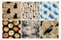 Vintage Halloween Digital Paper - CraftNest - Digital Crafting and Art