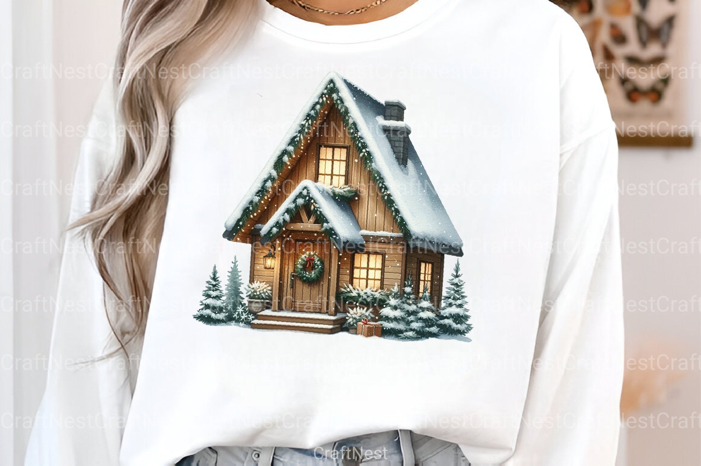 Nordic Winter Cottage Clipart Bundle - CraftNest - Digital Crafting and Art