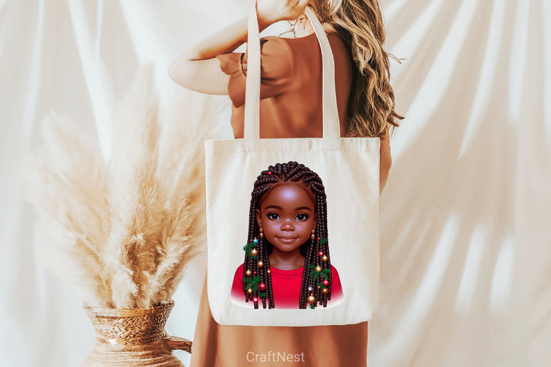 Christmas Black Girl Clipart Bundle 3 - CraftNest - Digital Crafting and Art