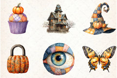 Halloween Patchwork Clipart Bundle - CraftNest - Digital Crafting and Art