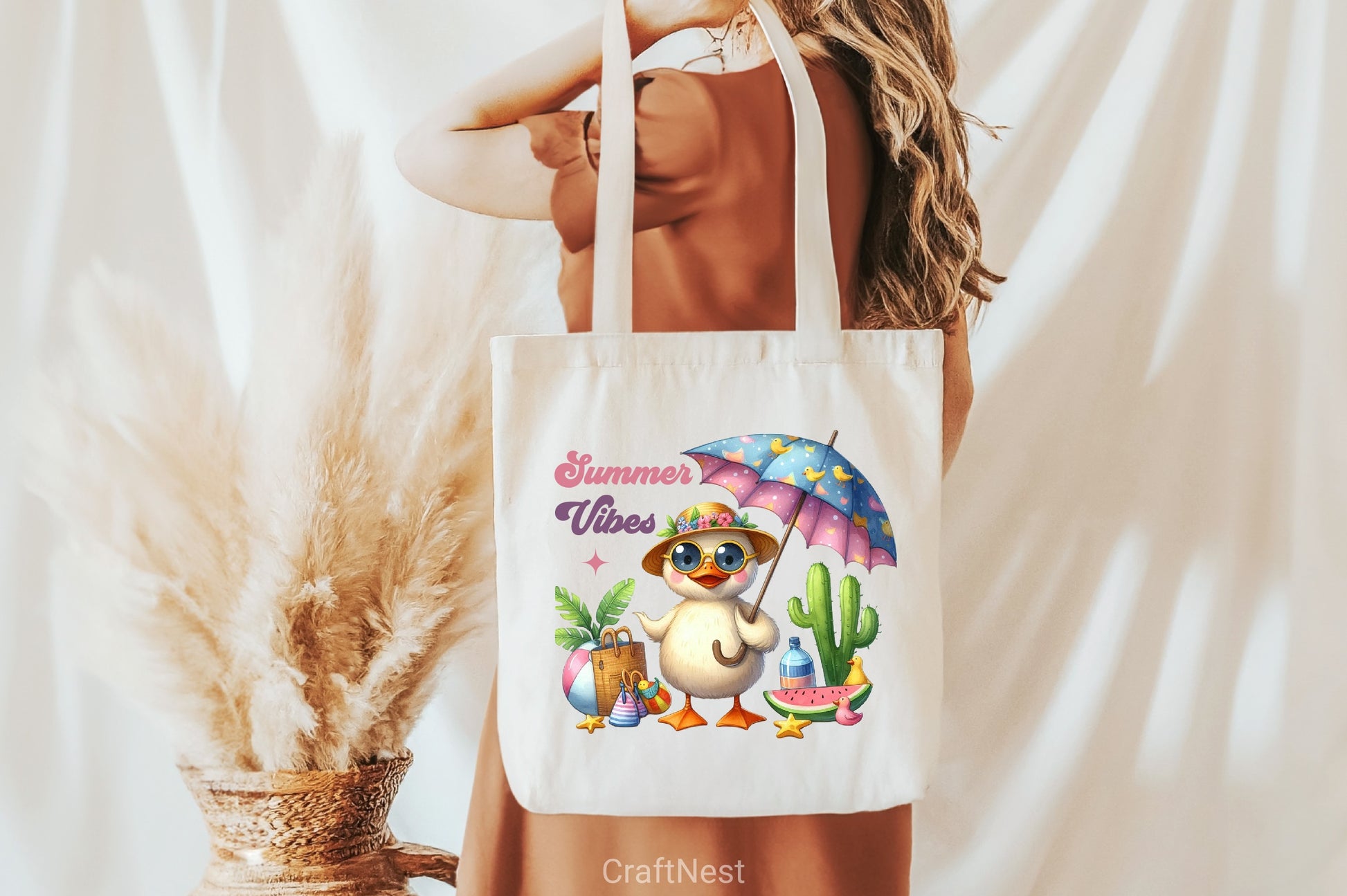 Funny Duck Summer Vibes Clipart Bundle - CraftNest - Digital Crafting and Art