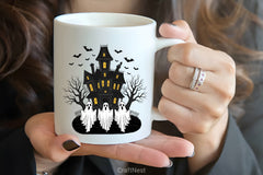 Vintage Halloween Ghost Clipart Bundle 1 - CraftNest - Digital Crafting and Art