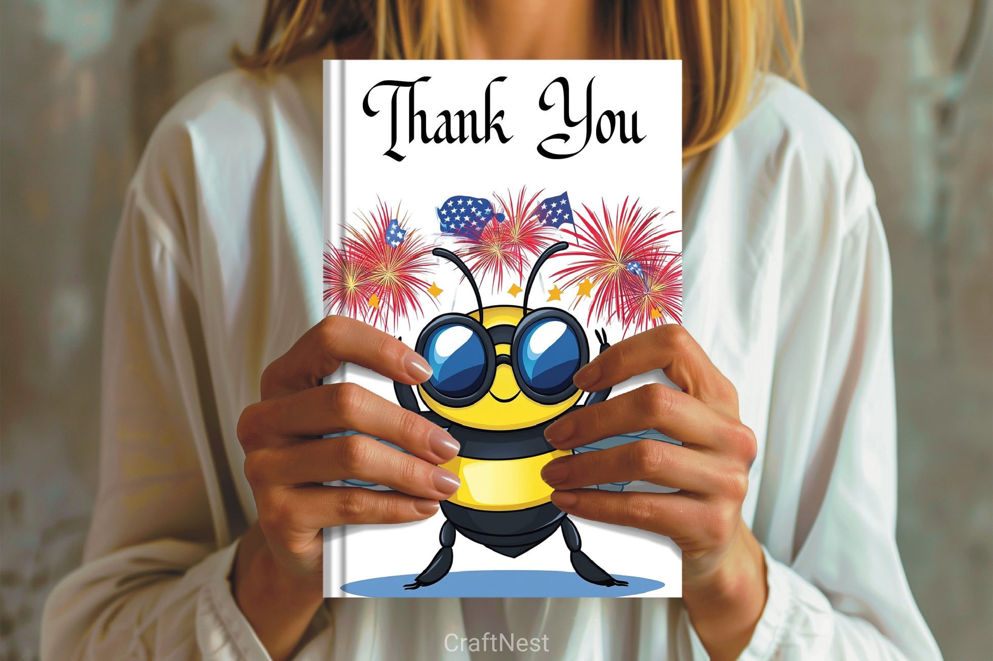 4th of July Bee Clipart Bundle - CraftNest - Digital Crafting and Art