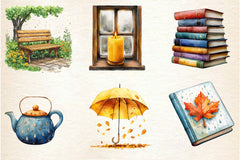 Autumn Rainy Day Clipart Bundle 2 - CraftNest - Digital Crafting and Art