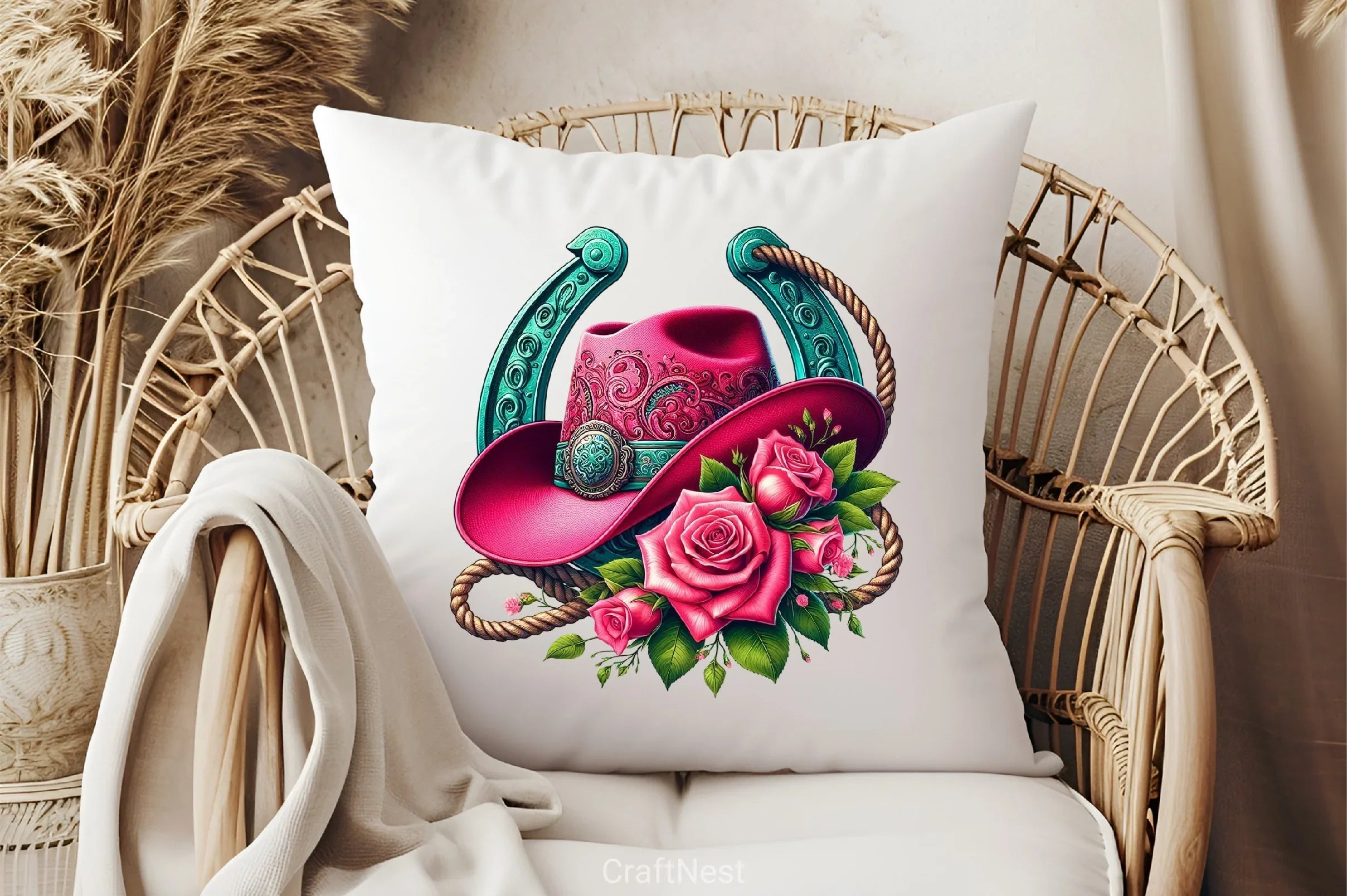 Cowgirl Hat & Roses Clipart Bundle - CraftNest - Digital Crafting and Art