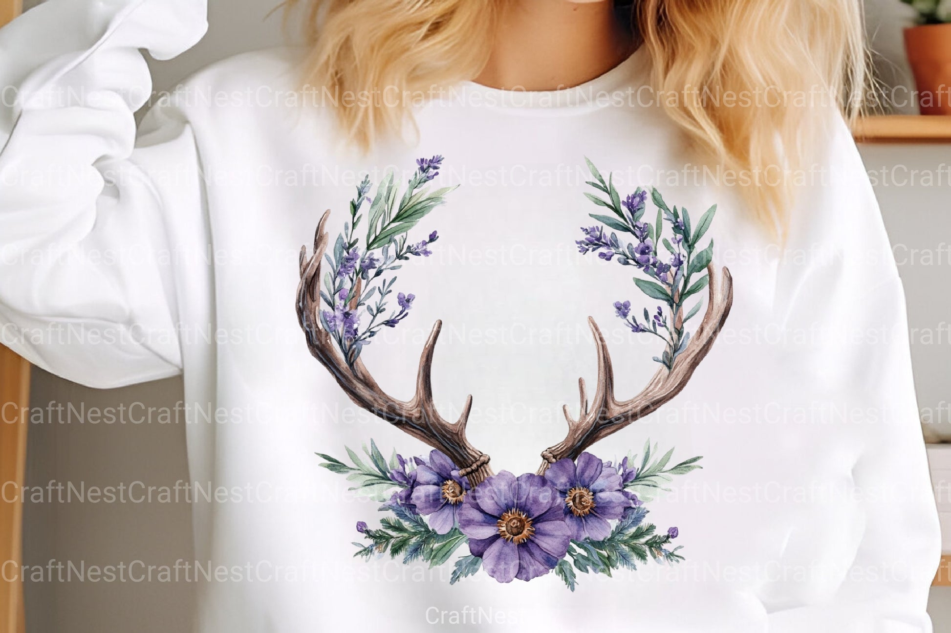 Christmas Antlers Clipart Bundle - CraftNest - Digital Crafting and Art