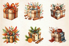 Autumn Gift Box Clipart Bundle - CraftNest - Digital Crafting and Art