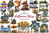 Cute Halloween Cottage Clipart Bundle