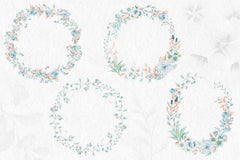 Tranquil Blue Clipart Bundle - CraftNest - Digital Crafting and Art