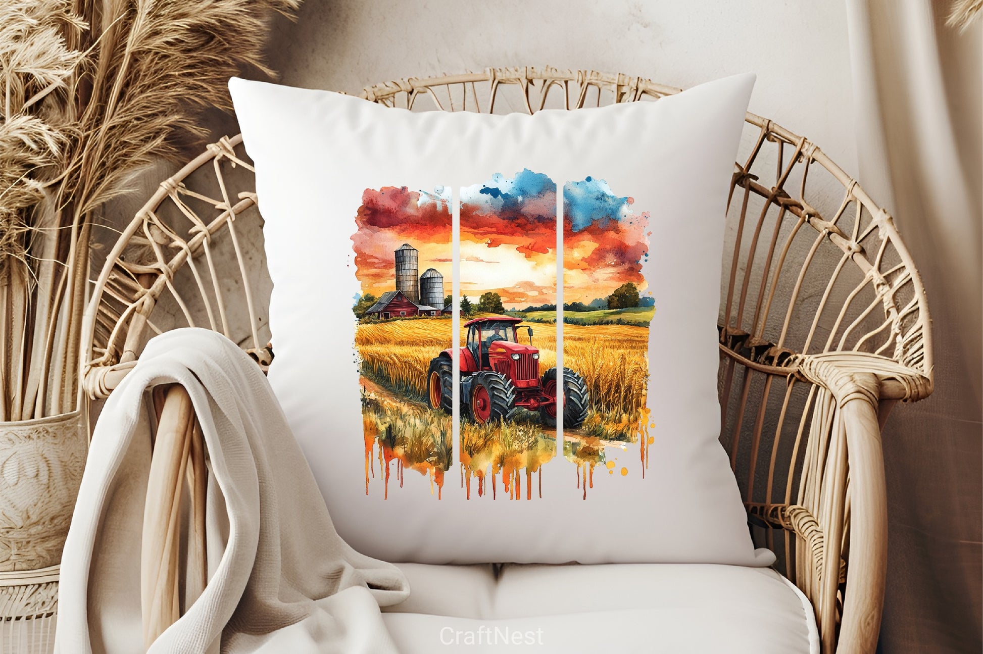 Brushstroke Summer Farm Clipart Bundle 1 - CraftNest - Digital Crafting and Art