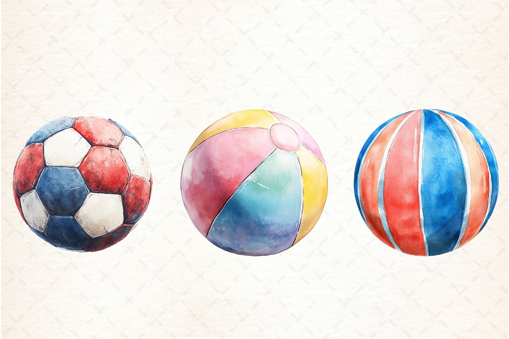 Summer Ball Clipart Bundle 2 - CraftNest - Digital Crafting and Art