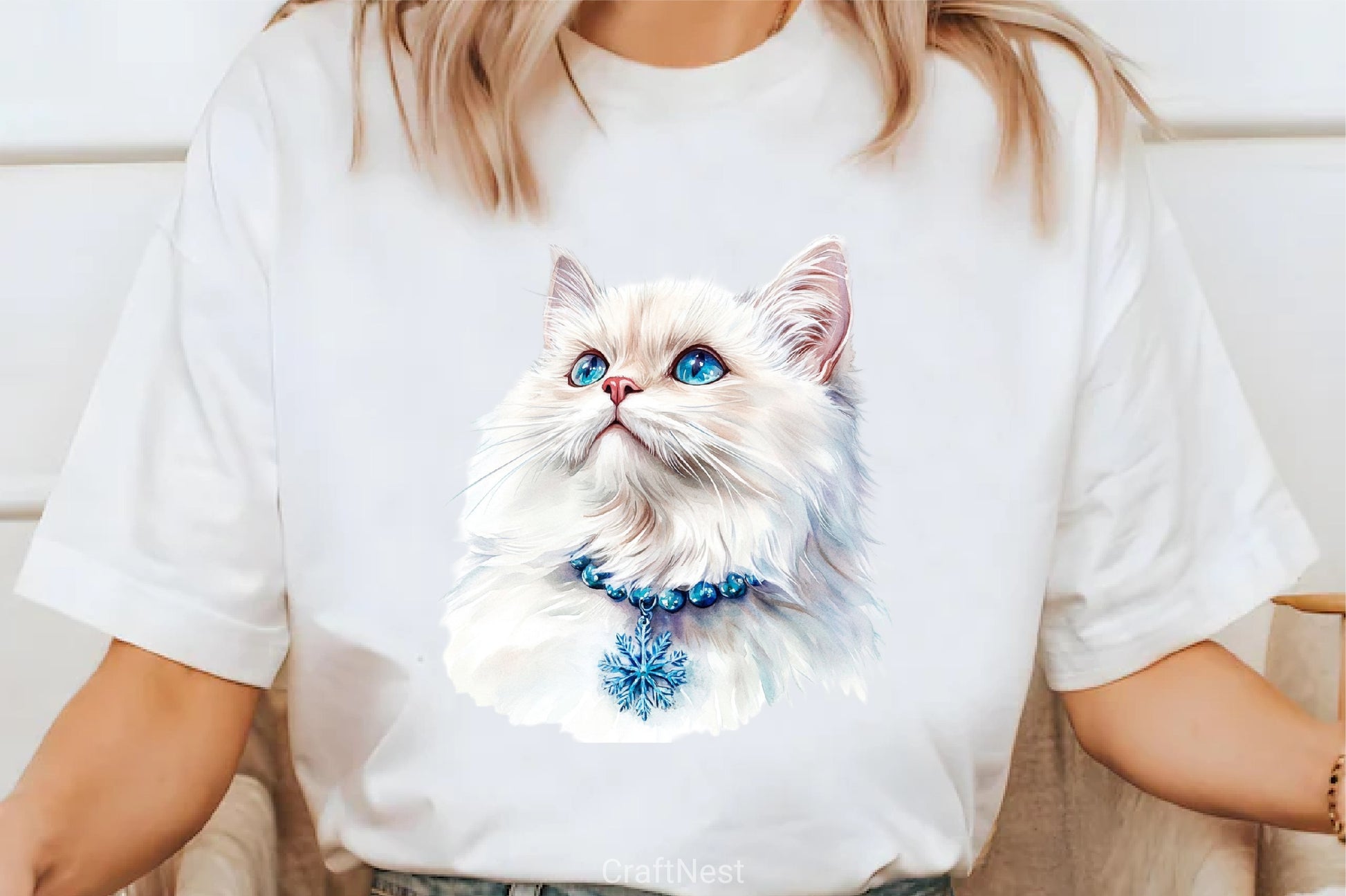 Cozy Winter Blue Snowflake Clipart Bundle - CraftNest - Digital Crafting and Art