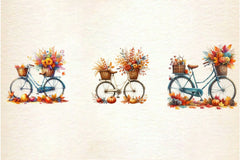 Autumn Vintage Bicycle Clipart Bundle 4 - CraftNest - Digital Crafting and Art