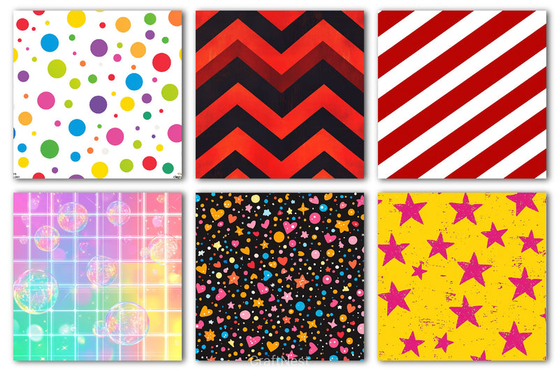 Bubble Pop Digital Paper - CraftNest - Digital Crafting and Art