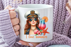 Matrose Sailor Marine Summer Girl Clipart Bundle - CraftNest - Digital Crafting and Art