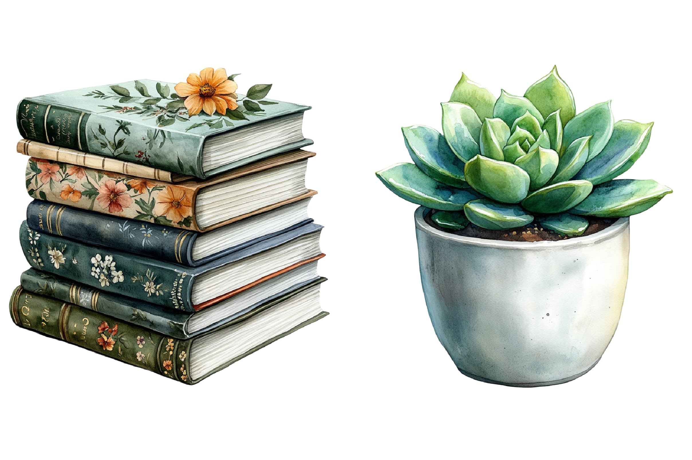 Green Planner Clipart Bundle - CraftNest - Digital Crafting and Art