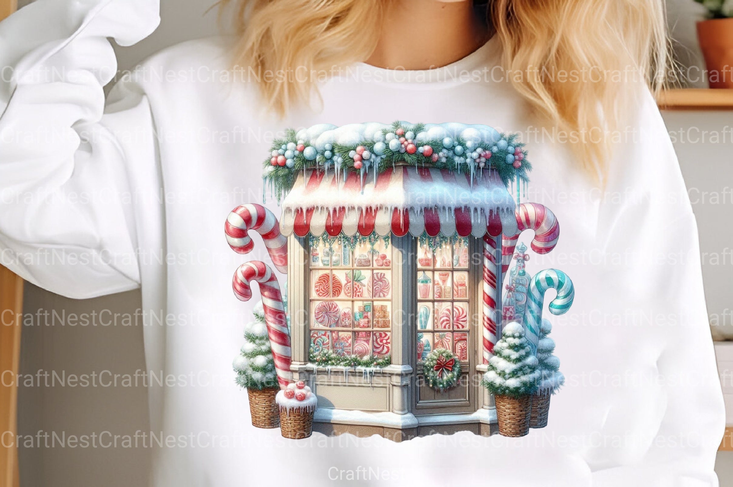 Whimsical Christmas Houses Clipart Bundle - CraftNest - Digital Crafting and Art