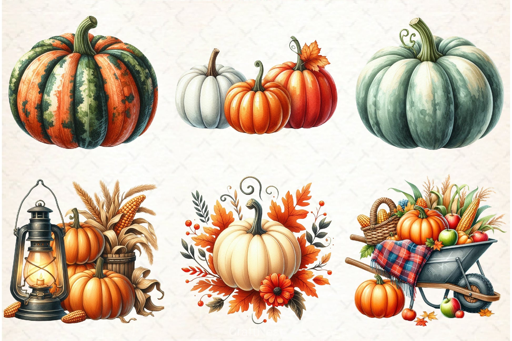 Fall Aesthetic Clipart Bundle - CraftNest - Digital Crafting and Art