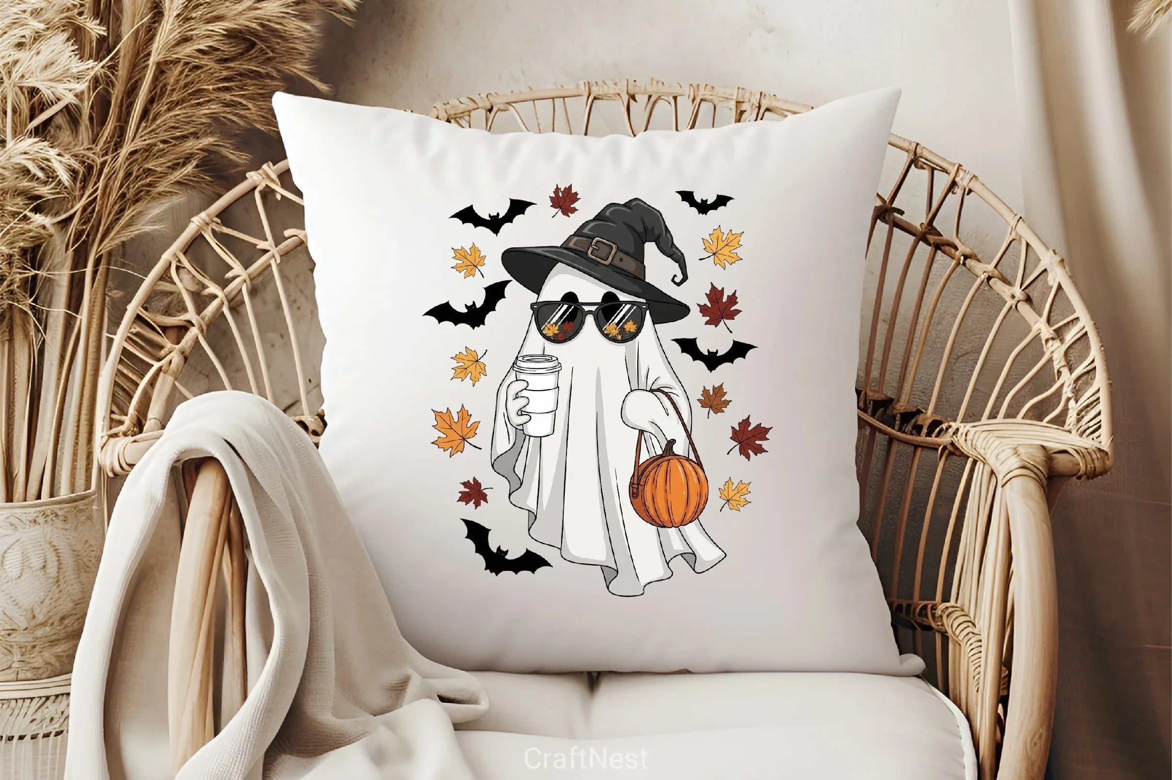 Cute Halloween Ghost Clipart Bundle 5 - CraftNest - Digital Crafting and Art