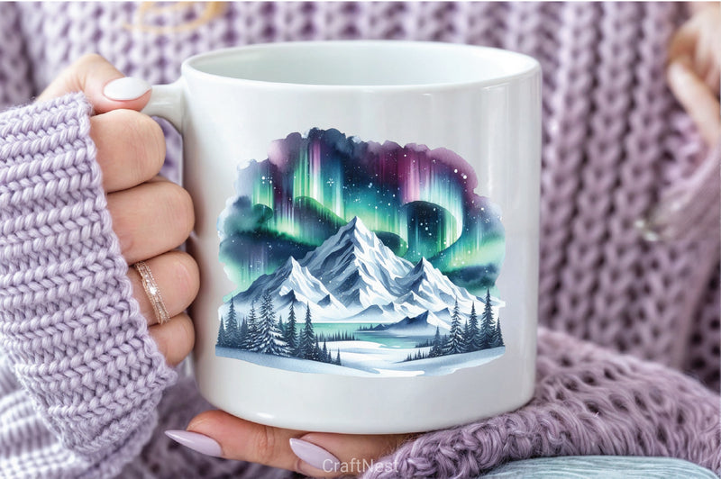 Northern Lights Clipart Bundle - CraftNest - Digital Crafting and Art