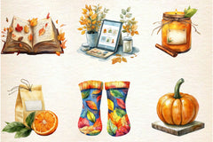 Cozy Autumn Planner Clipart Bundle - CraftNest - Digital Crafting and Art
