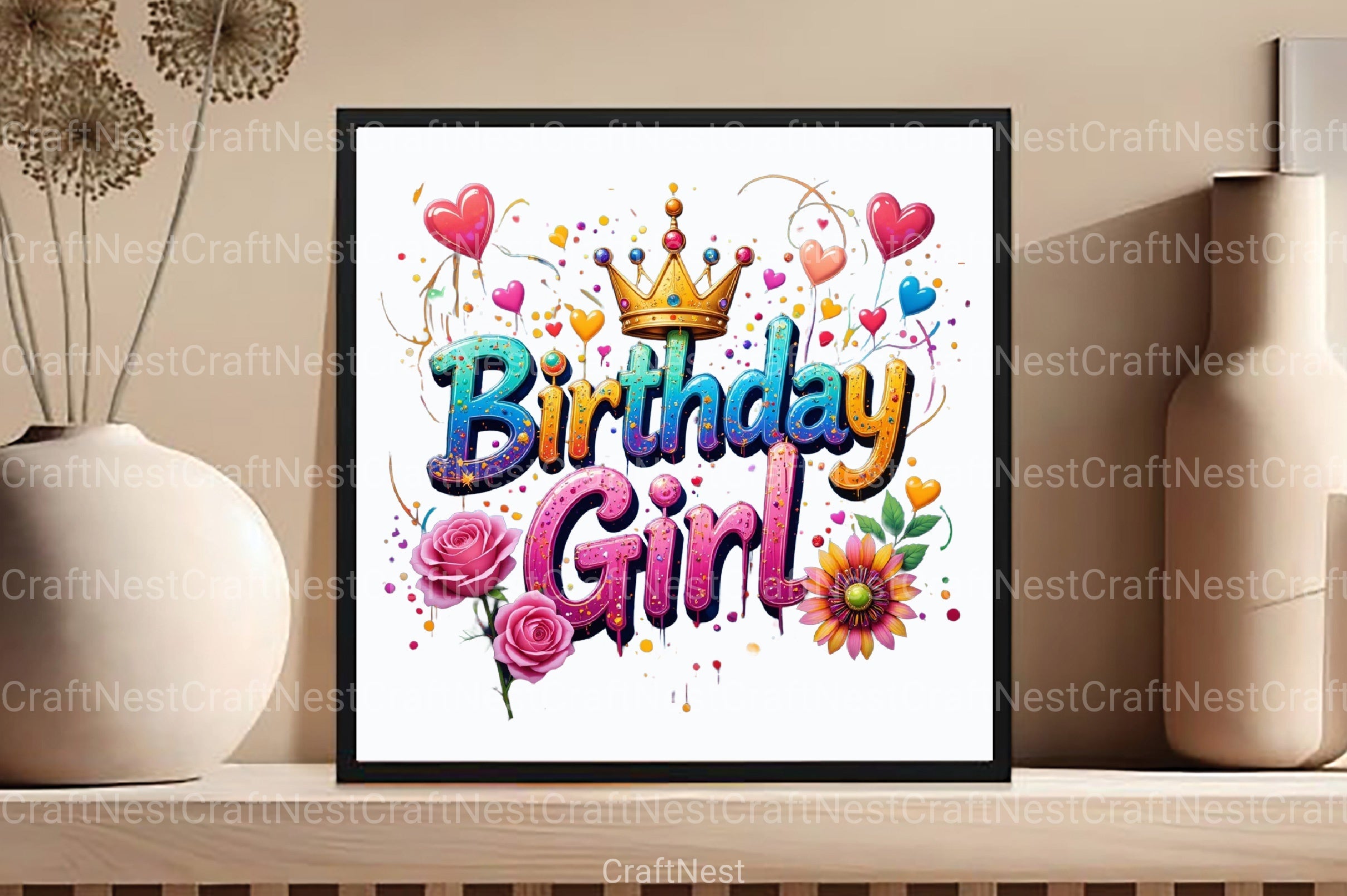 Birthday Girl Clipart Bundle 1 - CraftNest - Digital Crafting and Art