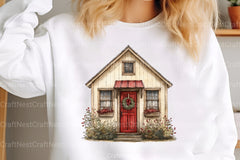 Christmas Houses Clipart Bundle - CraftNest - Digital Crafting and Art