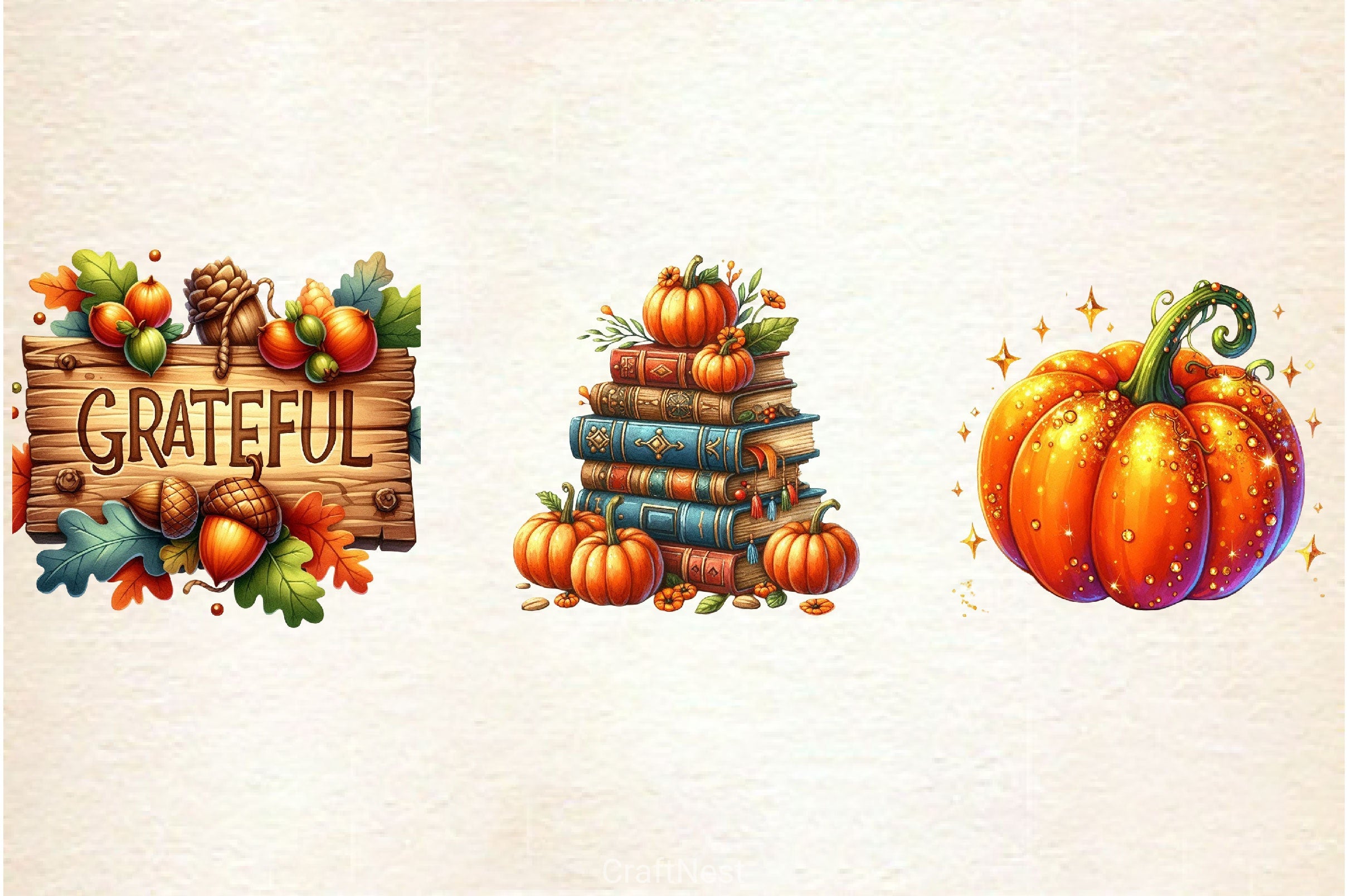 Autumn Decor Clipart Bundle - CraftNest - Digital Crafting and Art
