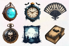 Victorian Halloween Clipart Bundle - CraftNest - Digital Crafting and Art