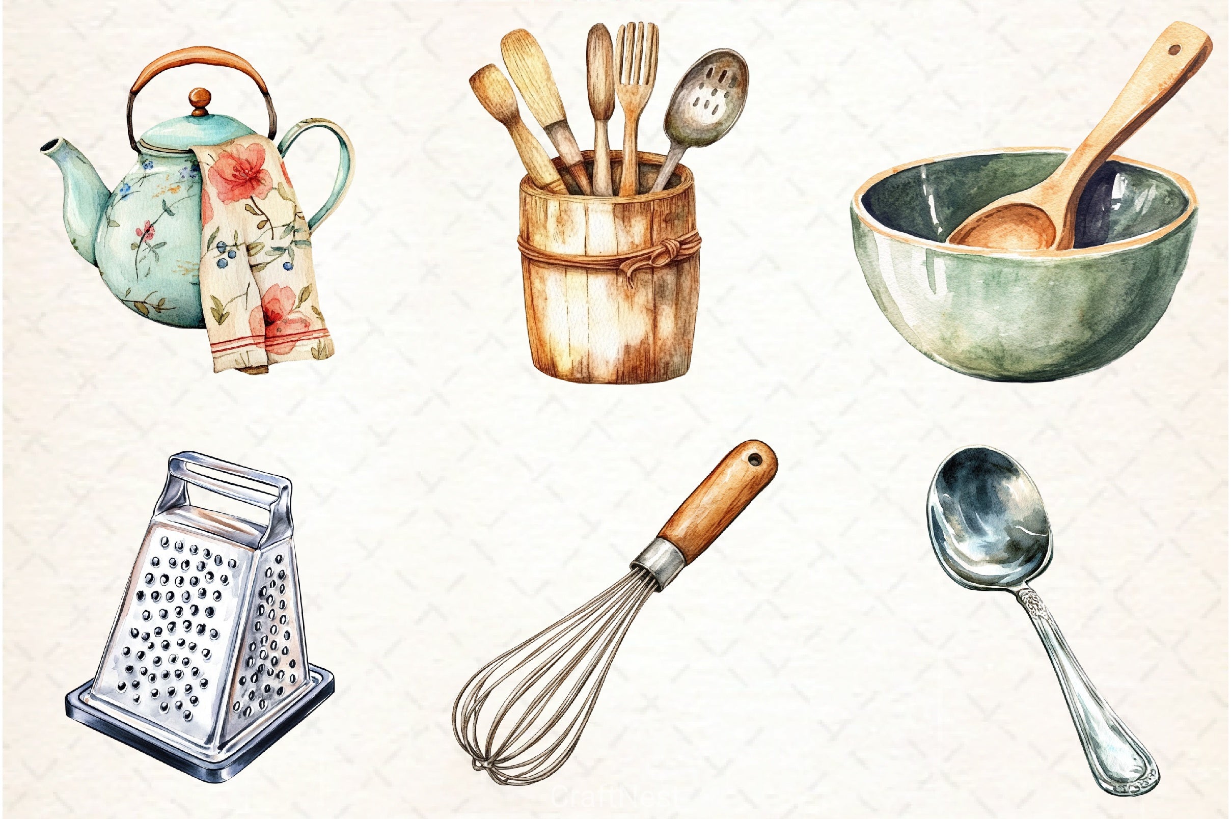 Kitchen Utensils Clipart Bundle 1 - CraftNest - Digital Crafting and Art