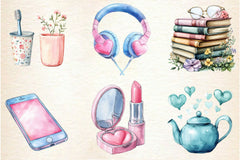 Morning Routine Pastel Clipart Bundle - CraftNest - Digital Crafting and Art