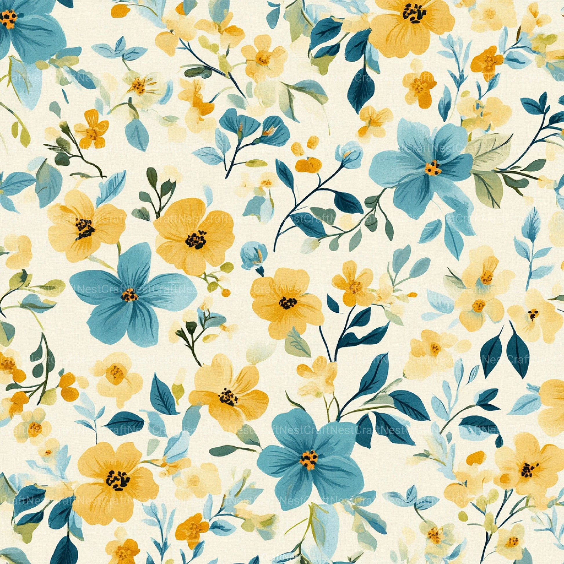 Floral Pattern Background Clipart Bundle 2 - CraftNest - Digital Crafting and Art