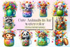 Cute Animals In Jar Clipart Bundle