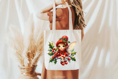 Cute Christmas Fairy Clipart Bundle - CraftNest - Digital Crafting and Art