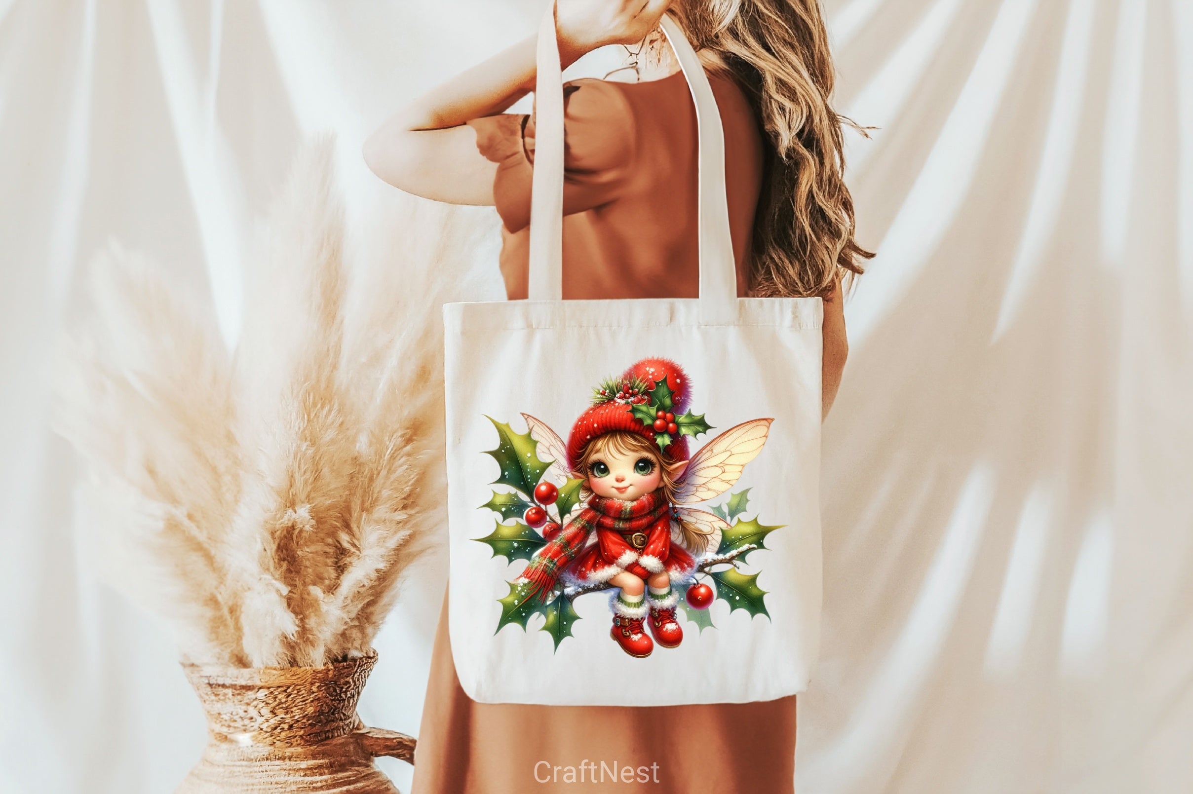 Cute Christmas Fairy Clipart Bundle - CraftNest - Digital Crafting and Art