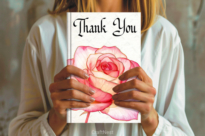 Pink Gold Rose Clipart Bundle - CraftNest - Digital Crafting and Art