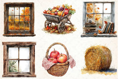 Cozy Autumn Clipart Bundle 7 - CraftNest - Digital Crafting and Art