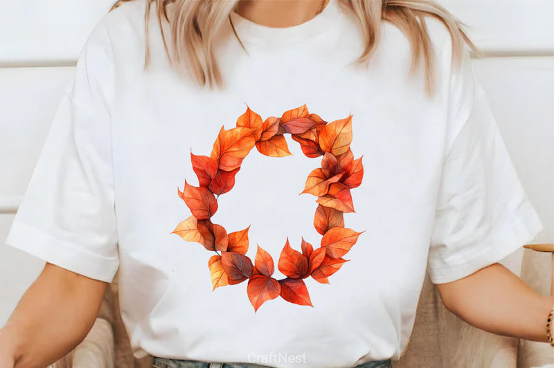 Burnt Orange Autumn Clipart Bundle - CraftNest - Digital Crafting and Art