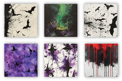 Halloween Paint Splatter Digital Paper - CraftNest - Digital Crafting and Art